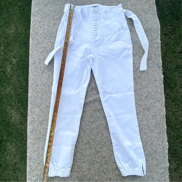 NWOT Paige Mayslie Belted Denim Jogger Pants size 26 2 - Picture 3 of 14